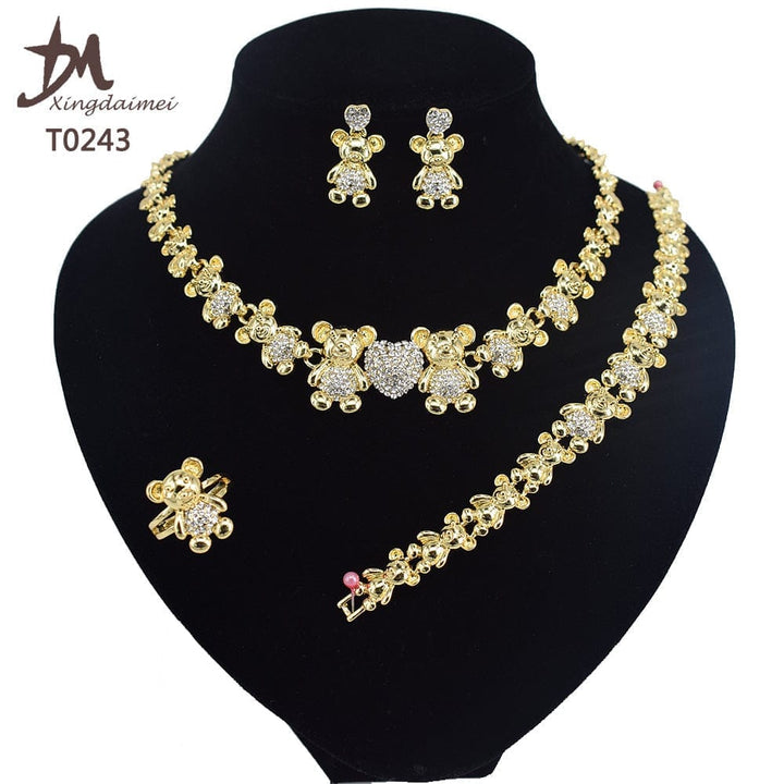 High quality 18k gold XOXO plated jewelry set BENNYS 