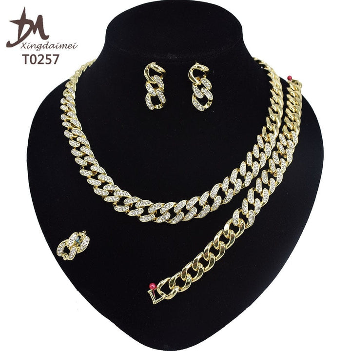 High quality 18k gold XOXO plated jewelry set BENNYS 