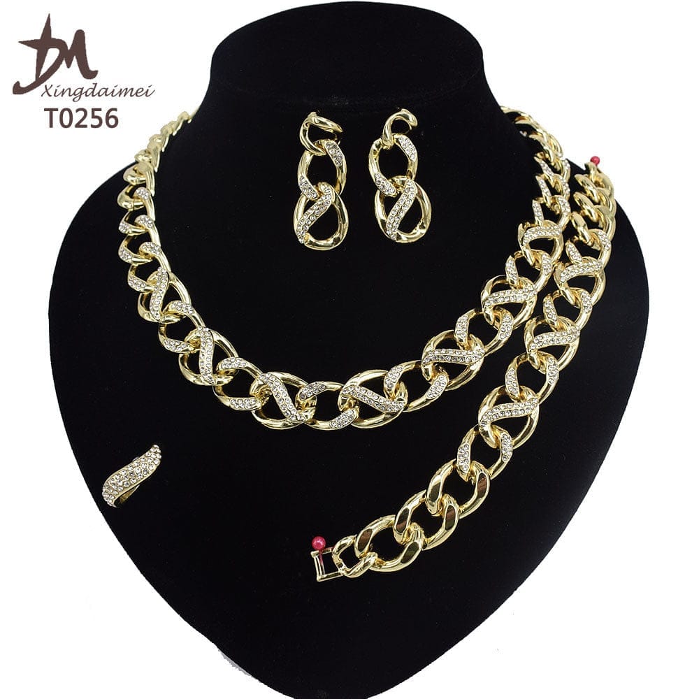 High quality 18k gold XOXO plated jewelry set BENNYS 