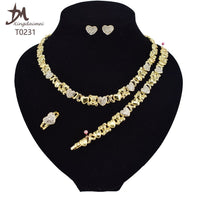 High quality 18k gold XOXO plated jewelry set BENNYS 
