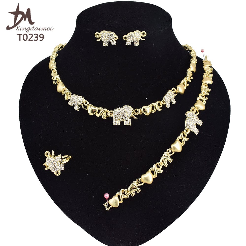 High quality 18k gold XOXO plated jewelry set BENNYS 