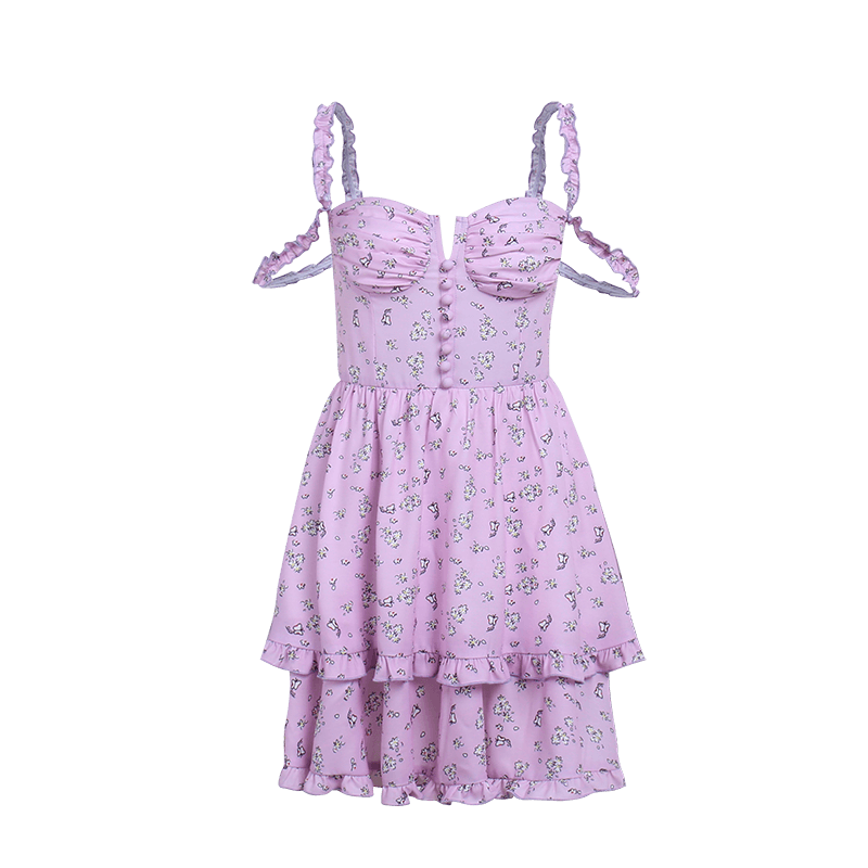 High quality floral printed dresses for women BENNYS 