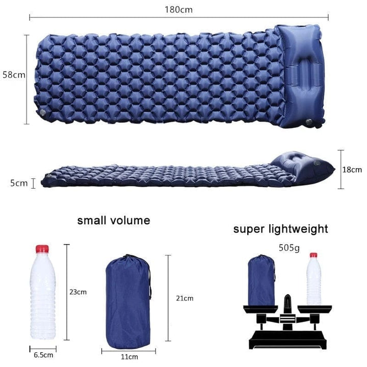 Hiking Travel Inflatable Insulated Folded Sleeping Bag BENNYS 