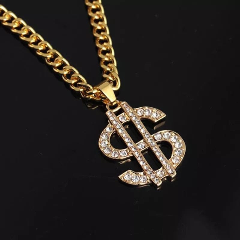 Hip Hop Dollar Bling Necklace BENNYS 