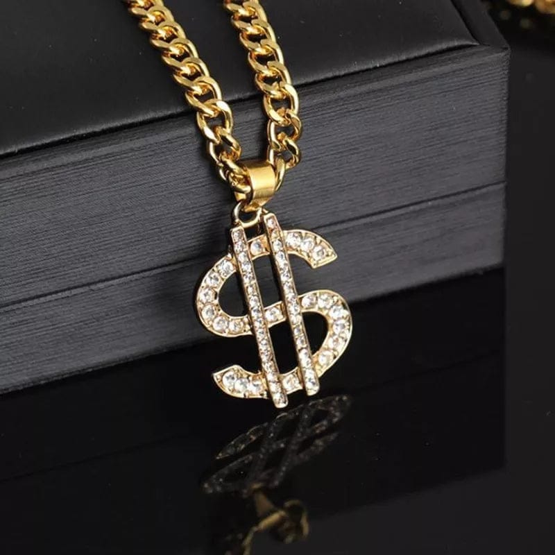 Hip Hop Dollar Bling Necklace BENNYS 