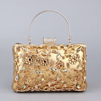 Hollow Out Style Women Evening  Bags Rhinestones Party Purse BENNYS 