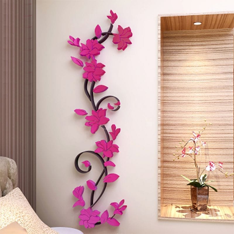 Home Décor Large Paper Flowers Living Room Bedroom DIY Home Decals BENNYS 