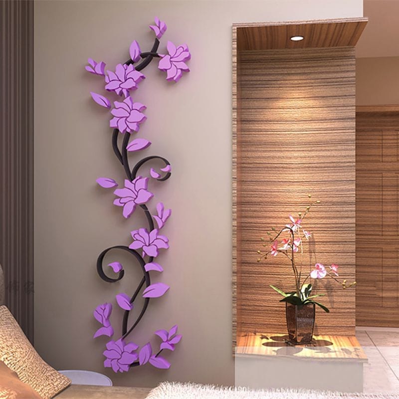 Home Décor Large Paper Flowers Living Room Bedroom DIY Home Decals BENNYS 