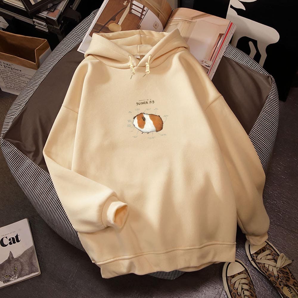 Hoodies Women Guinea Pig Print Oversized Graphic Sweatshirt For Women BENNYS 