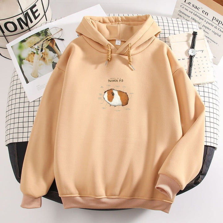Hoodies Women Guinea Pig Print Oversized Graphic Sweatshirt For Women BENNYS 