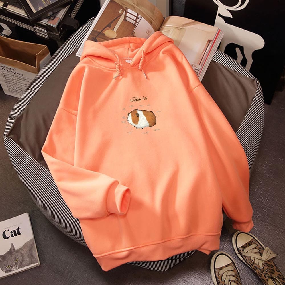 Hoodies Women Guinea Pig Print Oversized Graphic Sweatshirt For Women BENNYS 
