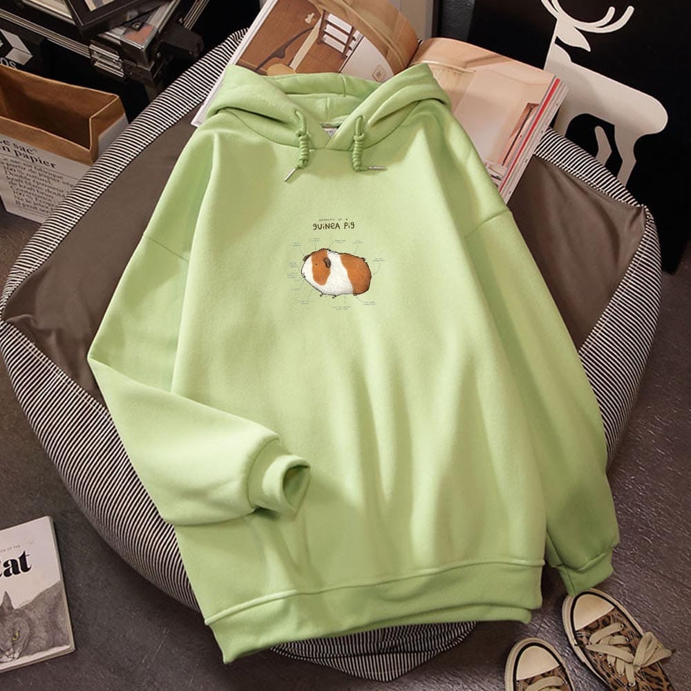 Hoodies Women Guinea Pig Print Oversized Graphic Sweatshirt For Women BENNYS 