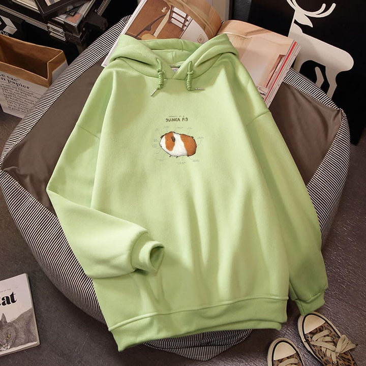 Hoodies Women Guinea Pig Print Oversized Graphic Sweatshirt For Women BENNYS 