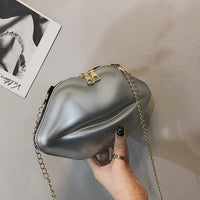 Hot Lips Mini Trendy Luxury Designer Zipper Women's Shoulder Bag BENNYS 