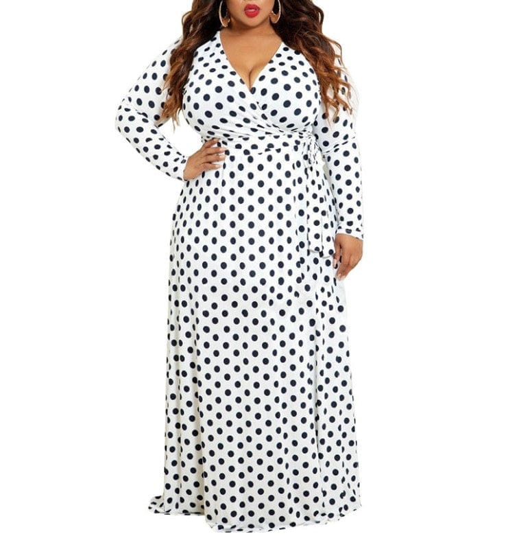 Hot Selling Women's Dots Print Design Dress BENNYS 