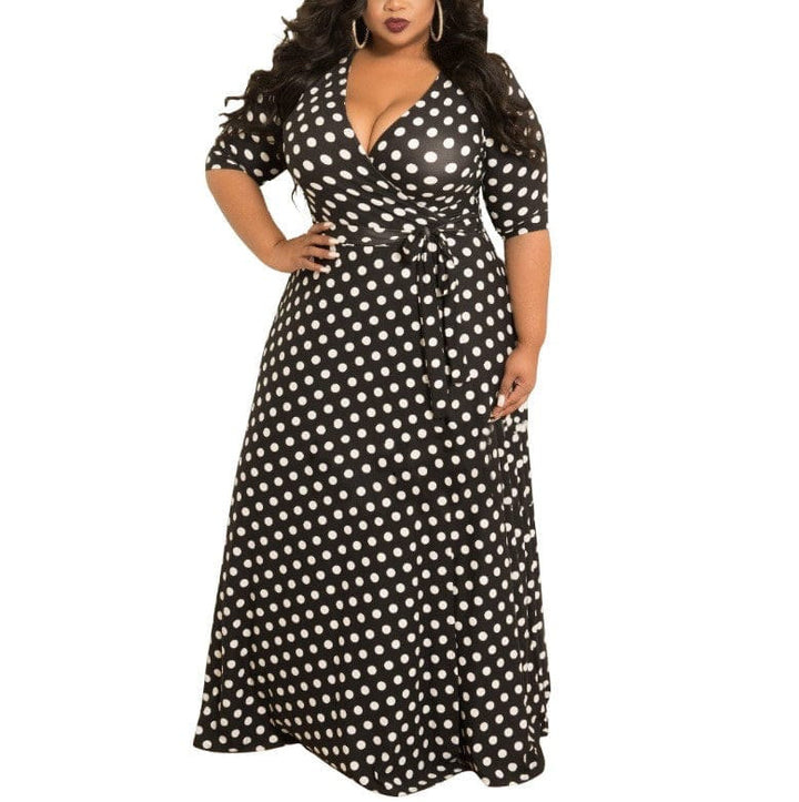 Hot Selling Women's Dots Print Design Dress BENNYS 