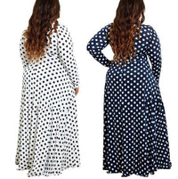 Hot Selling Women's Dots Print Design Dress BENNYS 