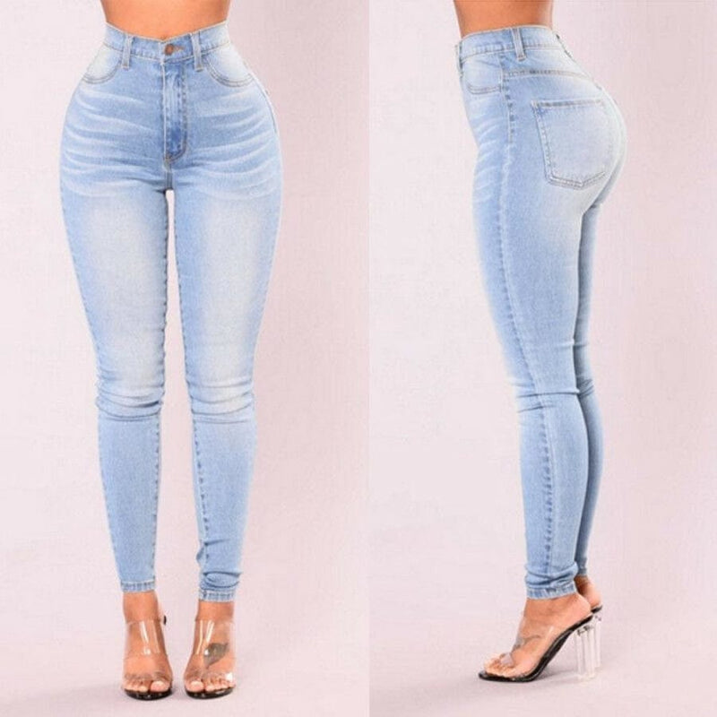 Hot Women's Denim Skinny Pants. High Waist Stretch Slim Pencil Jeans BENNYS 