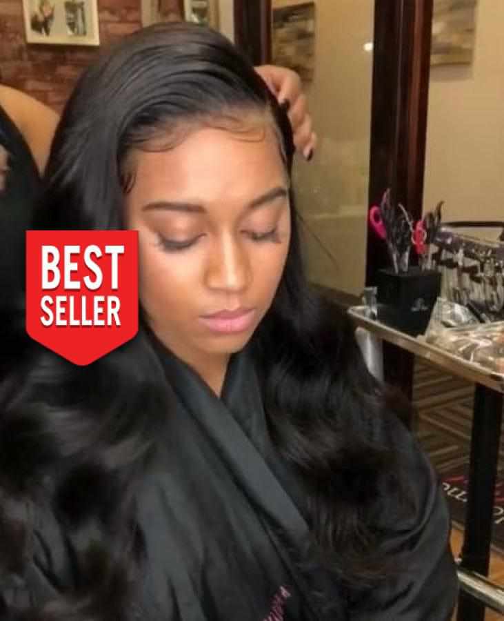 💯 Human Hair Brazilian Remi Bodywave Lace Wig BENNYS 