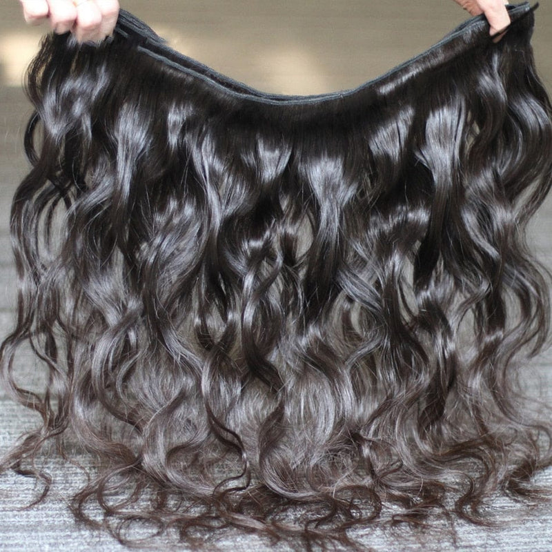 Indian Remy Raw Unprocessed Human Hair Water Wave Extensions BENNYS 