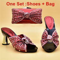 Italian Shoe and Bag Set for Party In Women Matching Shoe and Bag Set BENNYS 