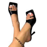 J2022 wholesale sexy stiletto square toe high heel flip flops BENNYS 