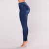 Jeans Woman Long Pants Lady's High Waist Pencil Pants Large Size BENNYS 