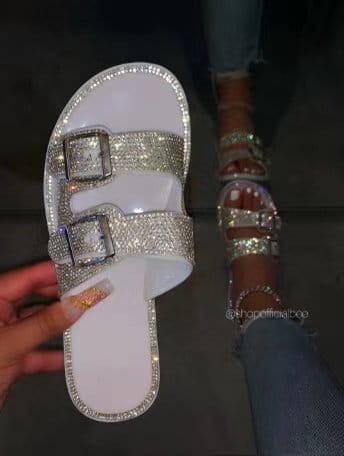 Jelly-soled Rhinestone Sandals And Slippers Beach Shoes Women's Slippers BENNYS 