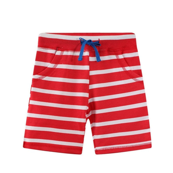 Jumping Meters Children Boys Shorts 2022 Summer Drawstring Pocket Design Kids Casual Knitted Shorts For Boys 2 3 4 5 6 7 Years BENNYS 