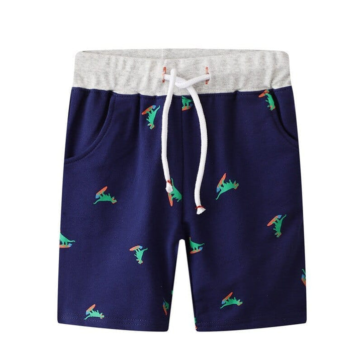 Jumping Meters Children Boys Shorts 2022 Summer Drawstring Pocket Design Kids Casual Knitted Shorts For Boys 2 3 4 5 6 7 Years BENNYS 