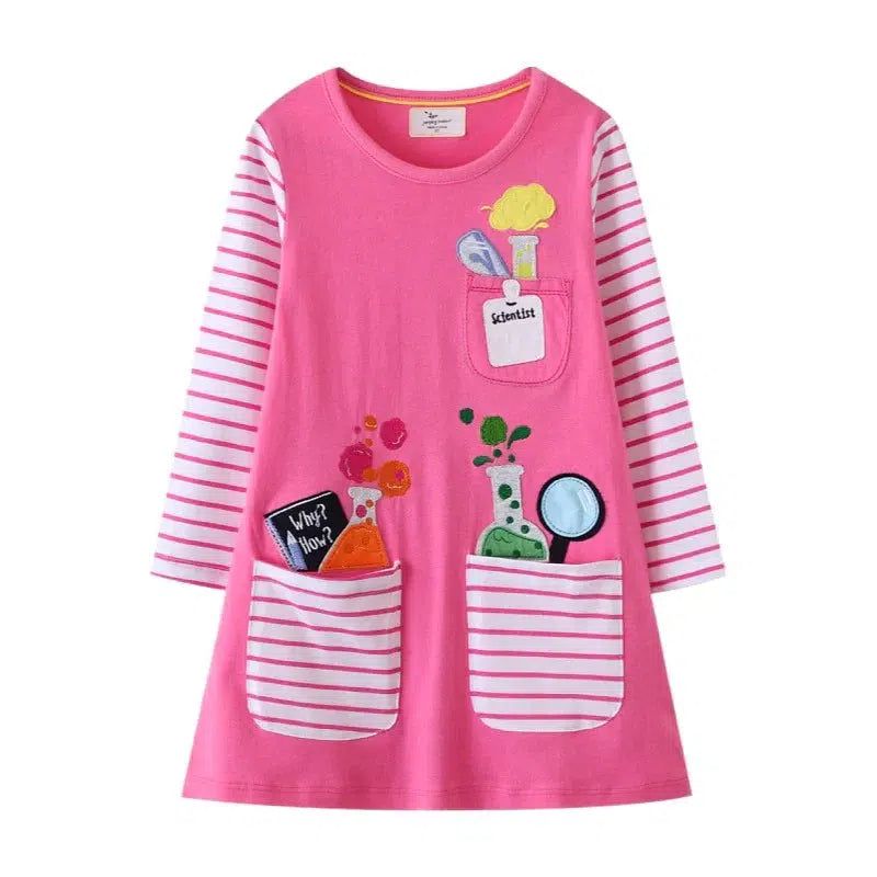 Jumping Meters  Girls Dresses Long Sleeve Princess Birthday Dress BENNYS 