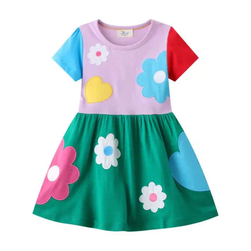 Jumping Meters Hot Selling Summer Short Sleeve Cotton Princess Dress BENNYS 