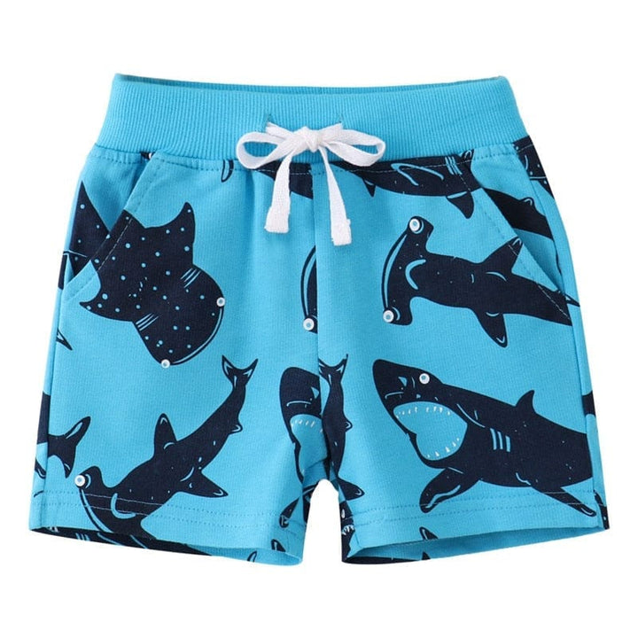 Jumping Meters New Arrival Sharks Baby Shorts Summer Drawstring Children&#39;s Trousers Pants Kids Wear Short Pant BENNYS 