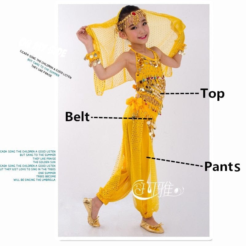 Kids Belly Dance Costumes Set BENNYS 