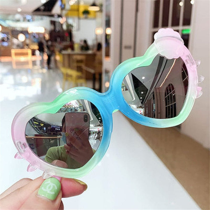 Kids Cute Cat Shape Fashion Sunglasses Children Sunglasses BENNYS 