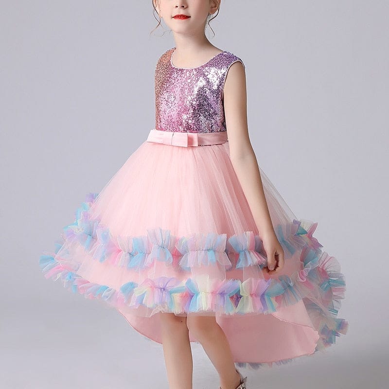 Kids Dress For 4-12 Girls Sequinned Cake Dress BENNYS 