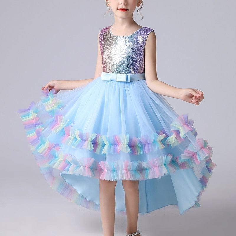 Kids Dress For 4-12 Girls Sequinned Cake Dress BENNYS 