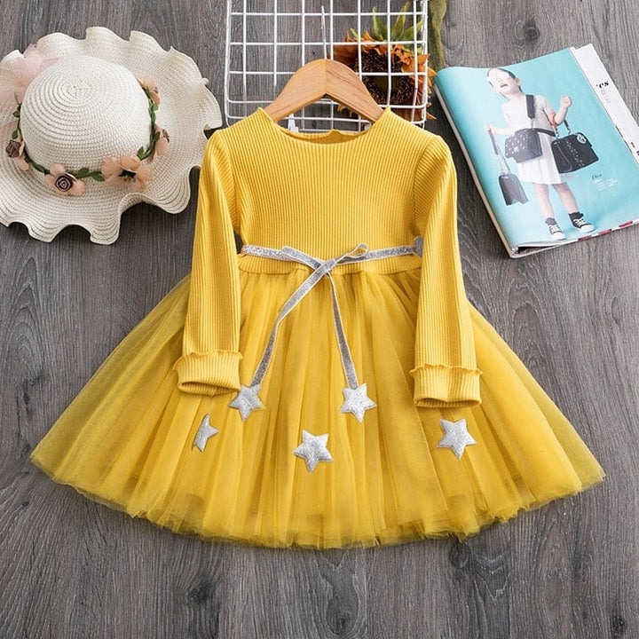 Kids Dress For Girls Spring Puff Long Sleeve Fairy Dresses BENNYS 