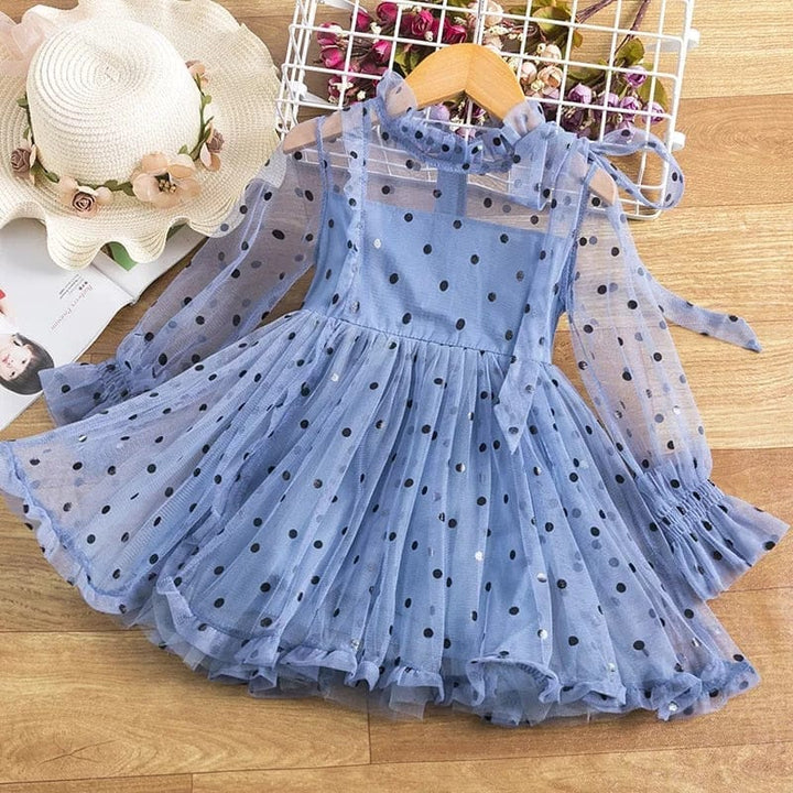 Kids Dress For Girls Spring Puff Long Sleeve Fairy Dresses BENNYS 