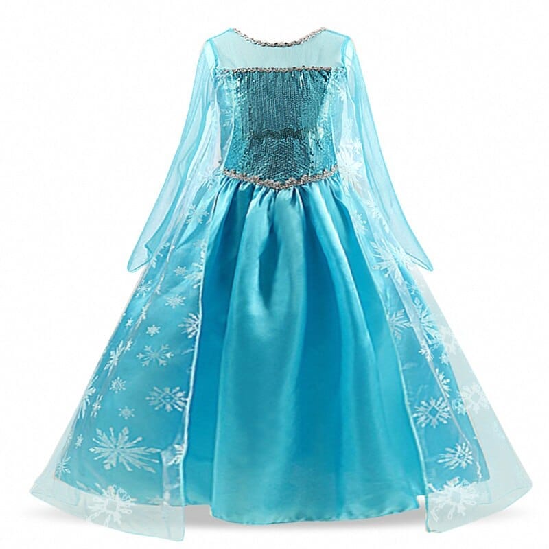 Kids Dresses for Girls Princess Anna & Elsa  Birthday Party Clothing BENNYS 