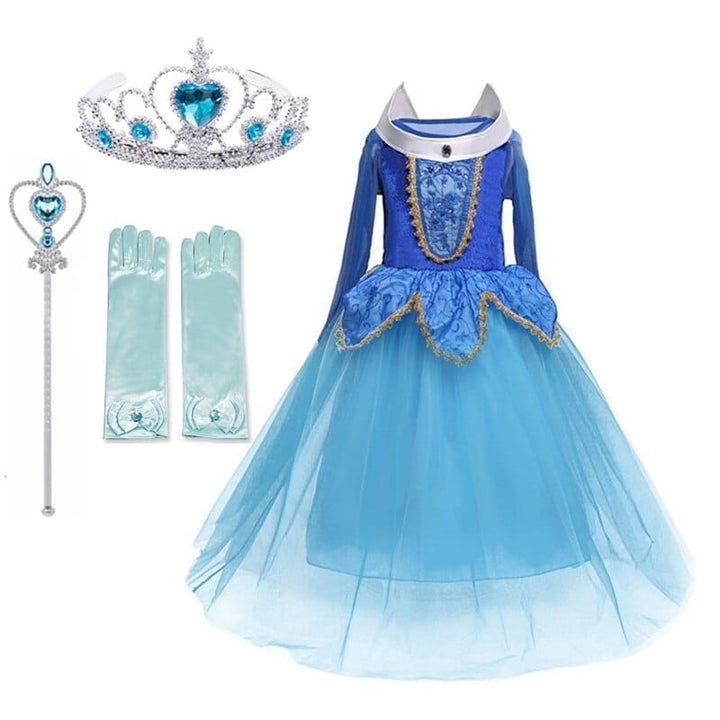 Kids Dresses for Girls Princess Anna & Elsa  Birthday Party Clothing BENNYS 