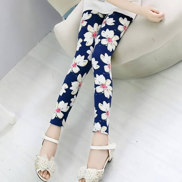 Kids Leggings Flower Printed Casual  Toddler Leggings BENNYS 