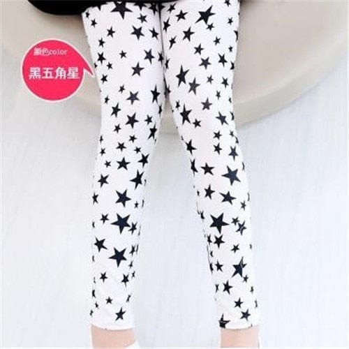 Kids Leggings Flower Printed Casual  Toddler Leggings BENNYS 