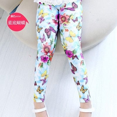 Kids Leggings Flower Printed Casual  Toddler Leggings BENNYS 