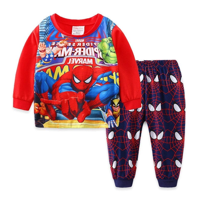 Kids Mickey Clothing Sets Boys Sleepwear Clothes Kids Spider Pyjamas BENNYS 