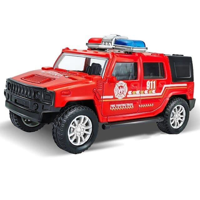 Kids Police Toy Car Model Pull Back Alloy  Vehicles Collection Gifts Toys for Boys BENNYS 