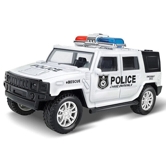 Kids Police Toy Car Model Pull Back Alloy  Vehicles Collection Gifts Toys for Boys BENNYS 