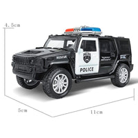 Kids Police Toy Car Model Pull Back Alloy  Vehicles Collection Gifts Toys for Boys BENNYS 