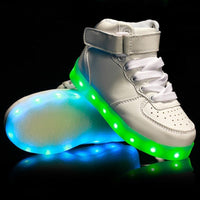 Kids USB Charged LED Sneakers BENNYS 