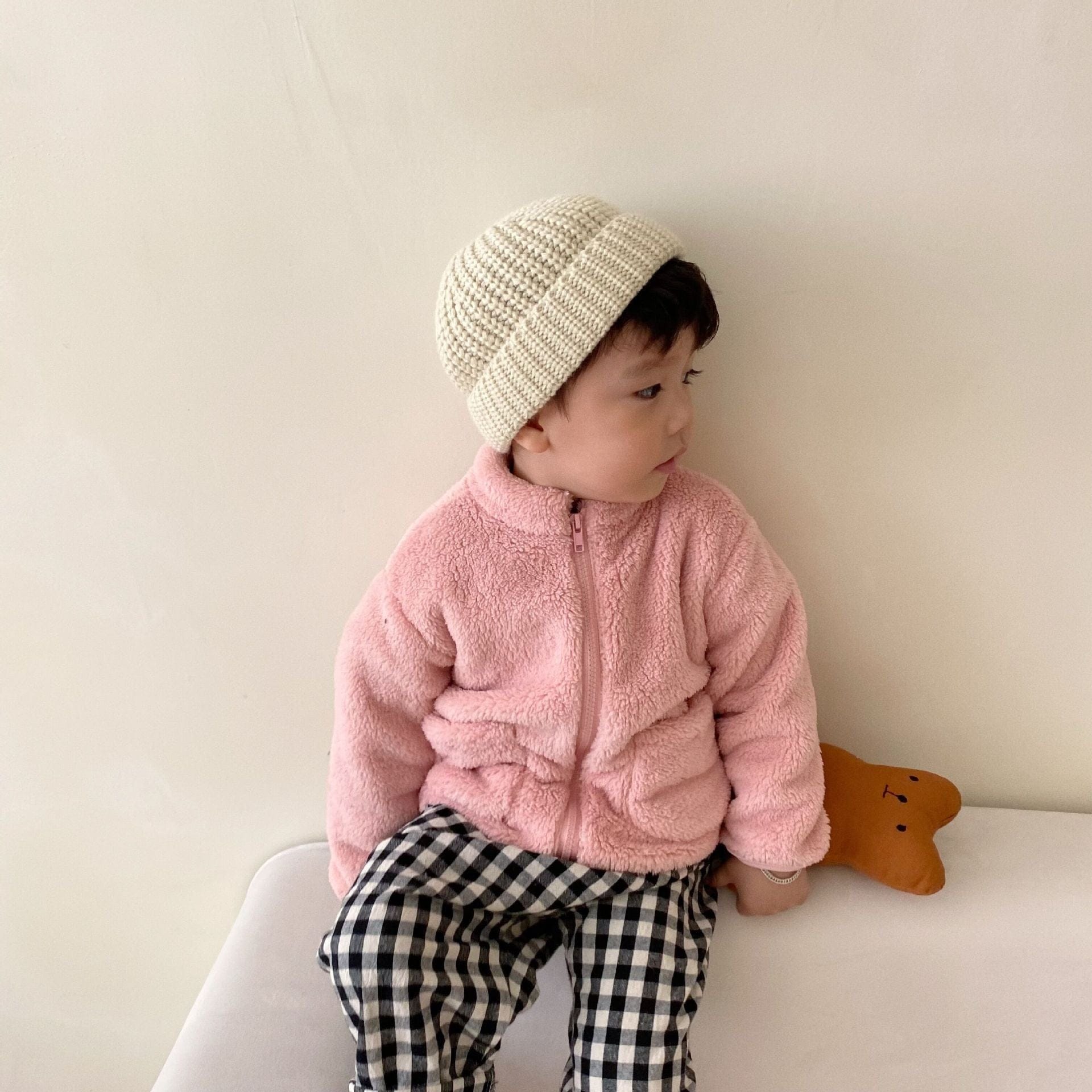 Fleece jacket hot sale baby girl